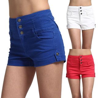 Colored High Waisted Skinny JEAN SHORTS Trend HOT Denim Short PANT