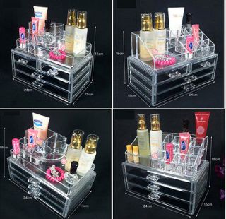 Organizer Acrylic Makeup case drawer Multiple Display Luxury Crystal