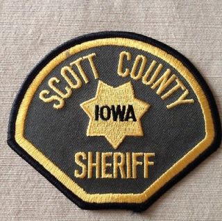 SCOTT COUNTY IOWA SHERIFF PATCH NEW & UNUSED