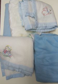 Boys or Girls fleece blankets for cribs or cover ups