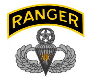 Address Labels Army 5 Combat Master Jump Wings Ranger