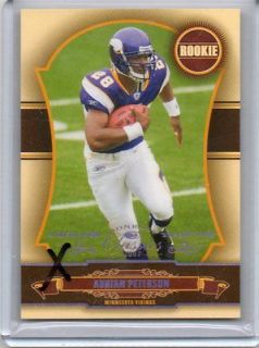Vikings Adrian Peterson 2007 Classics Timeless Tributes Rookie Rc #d