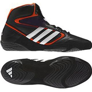 Wrestling Shoes Adidas Mat Wizard IV Black/White/Bu rnt Orange New In