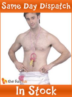 Adult Baby Kit Mens Fancy Dress Novelty Stag Party Costume Diaper