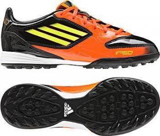New ADIDAS Kids/Boys F10 TRX TF Football Boots/Shoes/Tr ainers 2.5 3.5