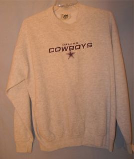 Vtg Lee Sport Dallas Cowboys Gray & Blue Sweatshirt Mens X Large