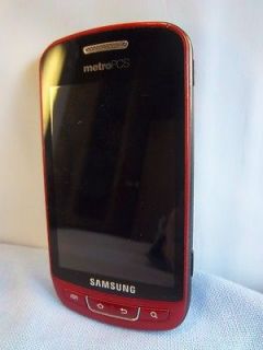 Metro PCS Samsung Admire R720 Prepaid 3G Camera WiFi Red Used Android