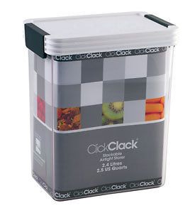 Quarts Rectangle Click Clack Airtight Storage Canister