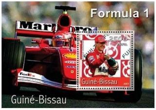 Guinea Bissau   Formula 1 Cars Mint Stamp S/S   GB1435