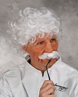 Old Man Mad Scientist Albert Halloween Mask Supersoft Moves with Face