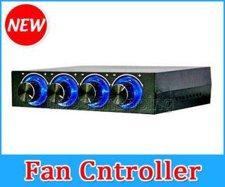 Channel 3.5 PC CPU HDD Fan Speed Controller Control Led Cooling