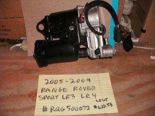  2009 RANGE ROVER SPORT LR3 LR4 AIR RIDE SUSPENSION PUMP # RQG500072
