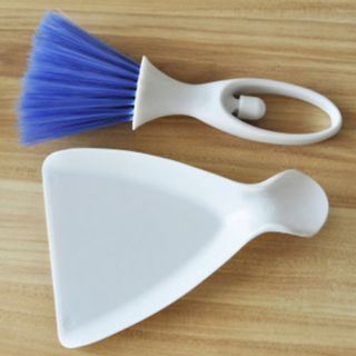 Car Dashboard Air Vent Laptop Cleaning Brush Scoop Tool Cleaner Blue