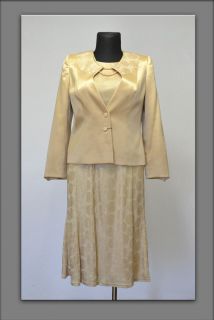 MOTHER OF the BRIDE dress suit golden size 16 22 24 26