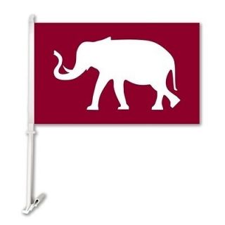 Alabama Crimson Tide Elephant Car Flag