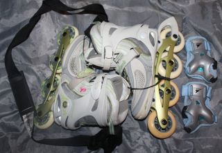 Alexis Inline Skates size 8 with Carring Strap & Hand Pads