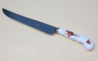 ROYAL ALBERT   Poinsettia   England   CAKE KNIFE w/STAINLESS BLADE