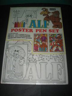 Vintage 1987 ALF Poster Pen Set