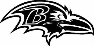 Baltimore Ravens Vinyl Decal Cut Out in BLK   8.5 by 4.25