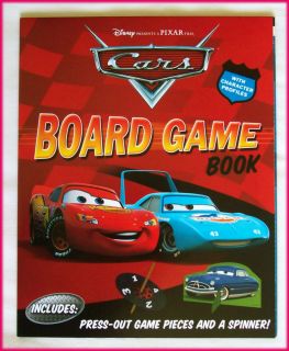 DISNEY CARS   Awesome BOARD GAME BOOK Lightning McQueen RACE TRACK