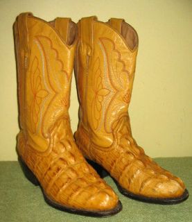 EXOTIC Mens Womens ALLIGATOR Croc LEATHER Western COWBOY BOOTS 6