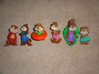 Alvin and the Chipmunks Chippettes McDonalds Toys Lot Complete All 6