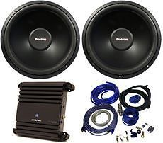 Acoustics G215 4 15 Car Subwoofers+Alpine MRP M500 Amplifier+Amp Kit