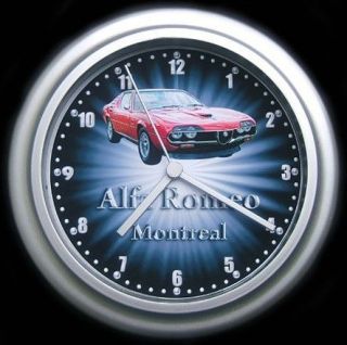 Alfa Romeo Montreal Classic Car Starburst Wall Clock