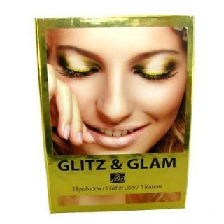 Gold Glitz & Glam Look Kit Glitter Eye Shadows Glitter Eye liner and