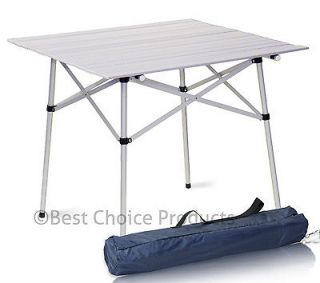 Aluminum Roll Up Table Folding Camping Outdoor Indoor Picnic Table