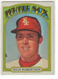 1972 Topps Baseball #618 Rich Robertson, White Sox