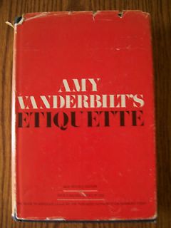 Amy Vanderbilts Etiquette Vintage 1972 New Revised Edition Guide