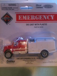 Boley HO #185 205917 Fire Pumper/Tanker w/4 Door Crew Cab    red/white