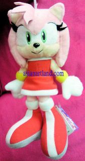 22 cm New Sonic The Hedgehog Amy Rose Plush Doll 2012