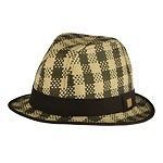 New Quiksilver Mens Claymore Straw fedora hat S / M