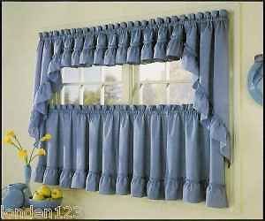 Swag and Tier Set Kitchen Curtain Curtains Tiers Swags