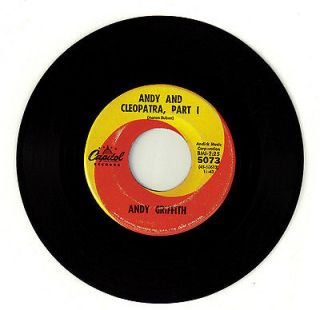 ANDY GRIFFITH   ANDY & CLEOPATRA PARTS ONE AND TWO CAP 5073 45 VG
