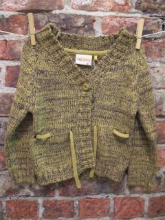 Designer Cardigan by Noppies in Yellow & Black 9/ 12/ 18 m RRP £20