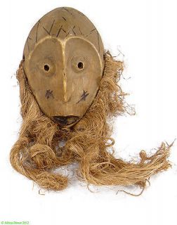 Lega Mask Bearded Bwami Society DR Congo African SALE Was $150