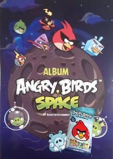 ANGRY BIRDS SPACE STICKER COLLECTION ALBUM + BONUS PACK OF TRADING