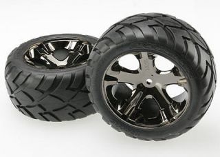 Traxxas Rustler Anaconda Front (2) and Rear (2) Tire Wheel Set 3773a