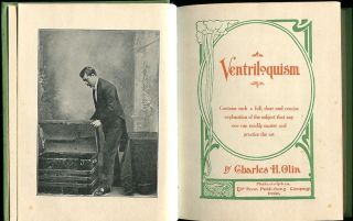 Ventriloquism by Charles Olin Ventriloquist Dummy Magic w Dust Jacket