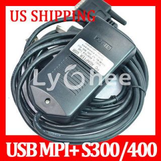 USB/MPI+ Optical Isolated PLC Programming Cable for Siemens S7 300 400