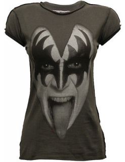 Amplified Vintage Kiss Lick It Up Women Fitted Shirt