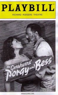 PORGY AND BESS BROADWAY PLAYBILL   AUDRA MCDONALS, NORM LEWIS