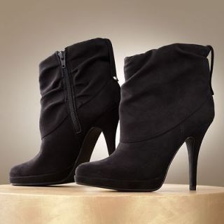 Gorgeous Jennifer Lopez Black High Heel Ankle Slouched Dress Boots