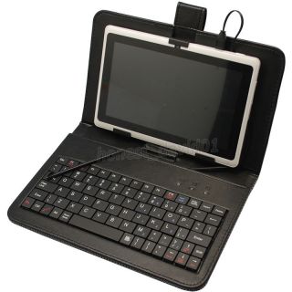 Leather Case Keyboard+Stylus Pen For 7 Android A13 MID Tablet PC B