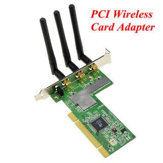 32 bit PCI Wireless Card Internet Network Adapter with 3 Antennas