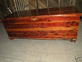 FREE SHIP 100 YEAR OLD Antique Solid Cedar Bedroom Blanket Hope Chest