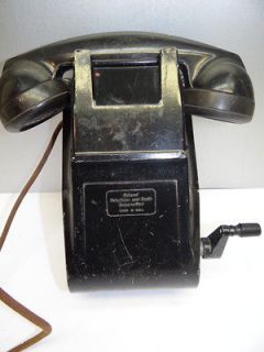 Vintage Used Metal Federal Telephone & Radio Corp Crank Telephone